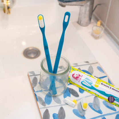 Brosse à dents à tête interchangeable