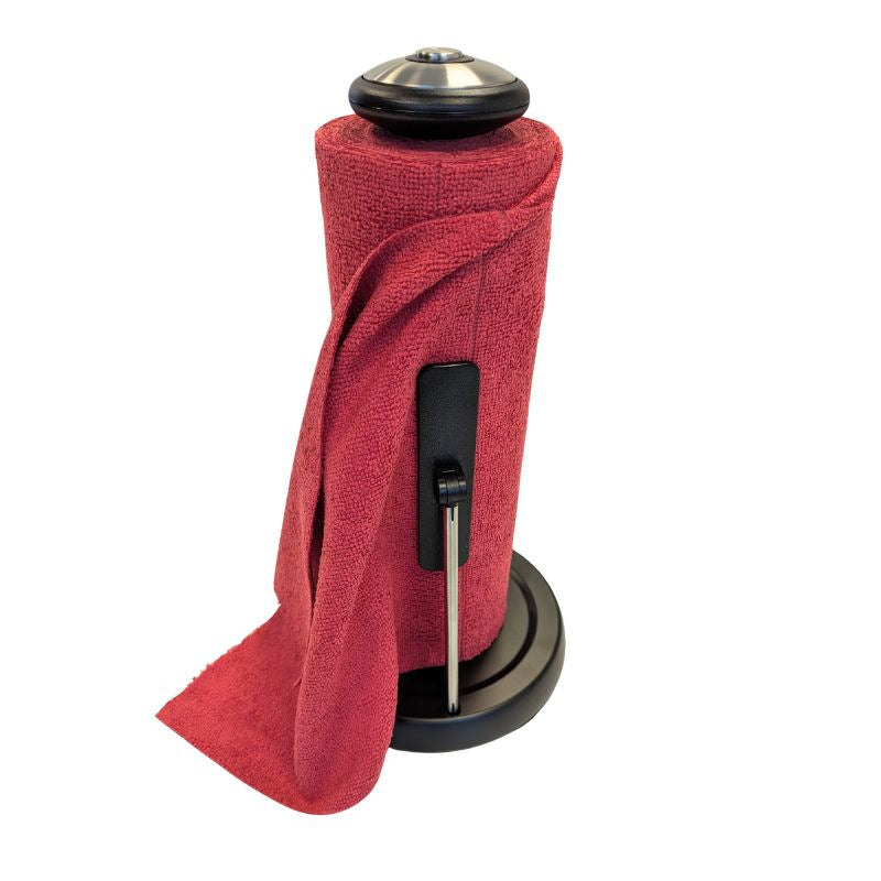 Pack rouleau microfibre rouge + dérouleur pratique
