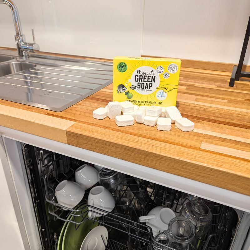 Pack de 24 tablettes lave-vaisselle écologiques Marcel’s Green Soap parfumées