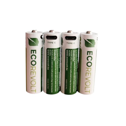 Piles rechargeables écologiques avec chargeur intégré