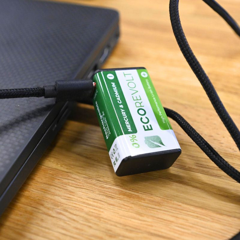 Piles rechargeables écologiques avec chargeur intégré